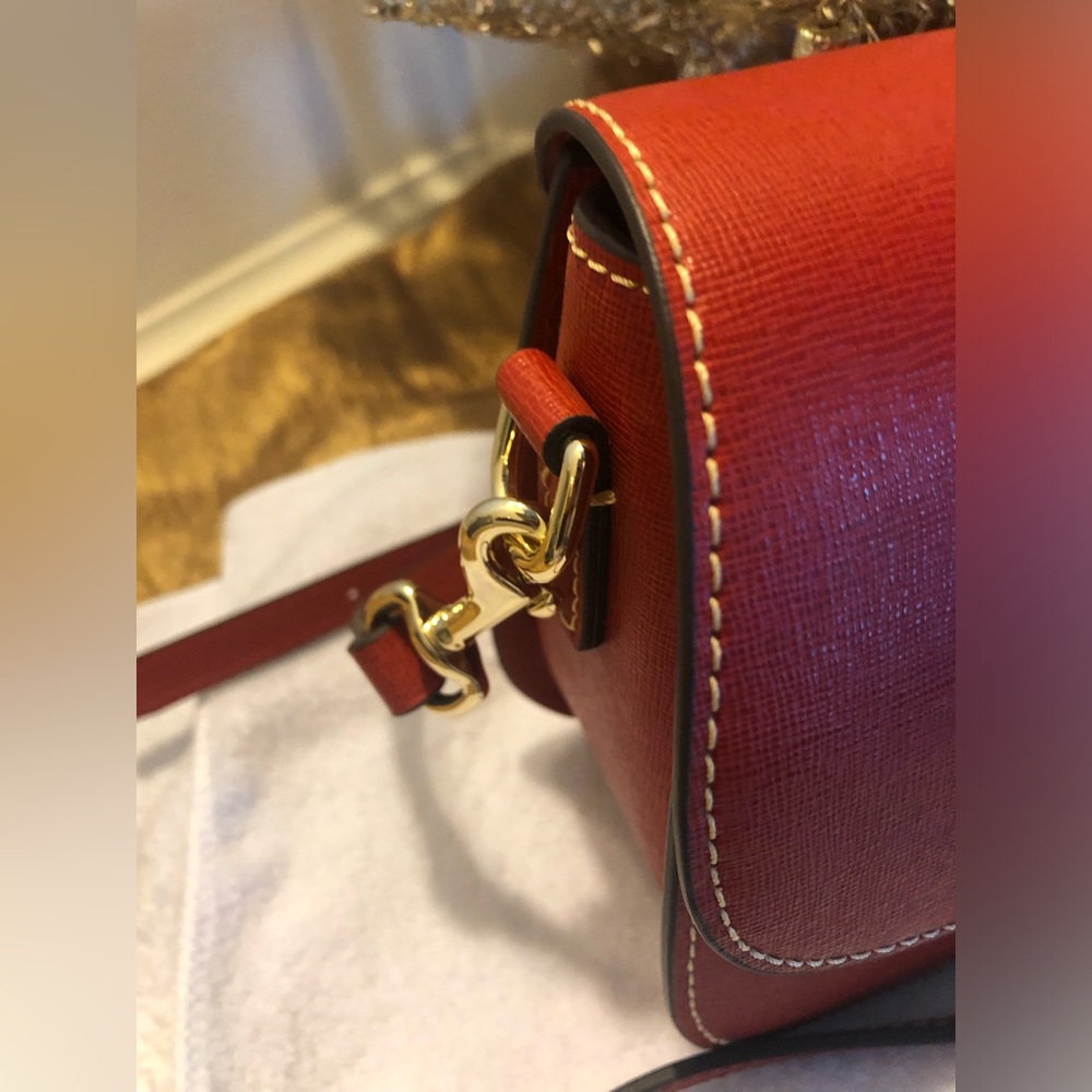 Dooney & Bourke Elegant Small Saddle Crossbody Bag - Picture 3 of 8